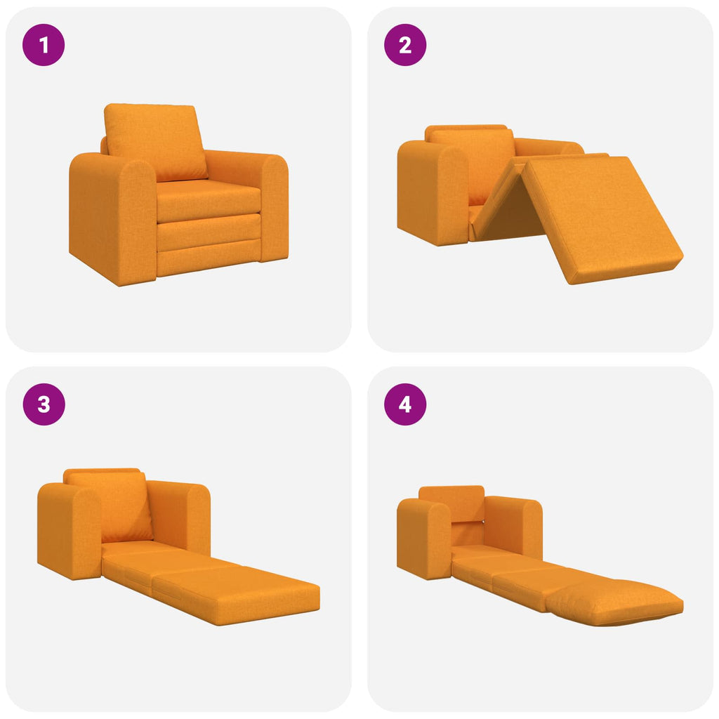 Schlafsofa Dunkelgelb 98 x 71 x 83 cm Stoff