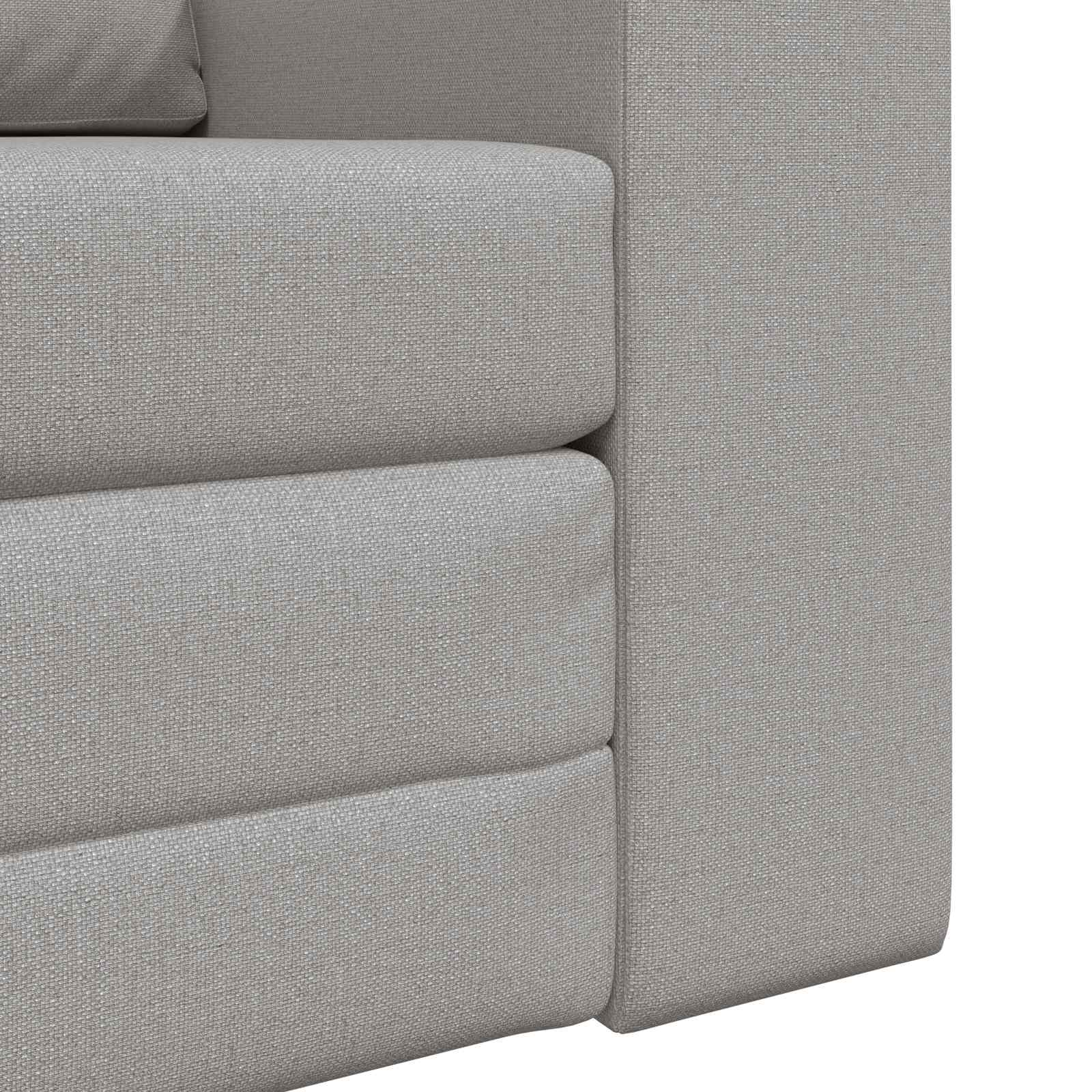 Schlafsofa Wolkengrau 98 x 71 x 83 cm Stoff