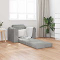 Schlafsofa Hellgrau 98 x 71 x 83 cm Samt