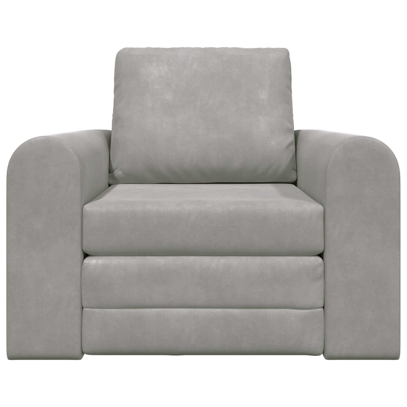 Schlafsofa Hellgrau 98 x 71 x 83 cm Samt