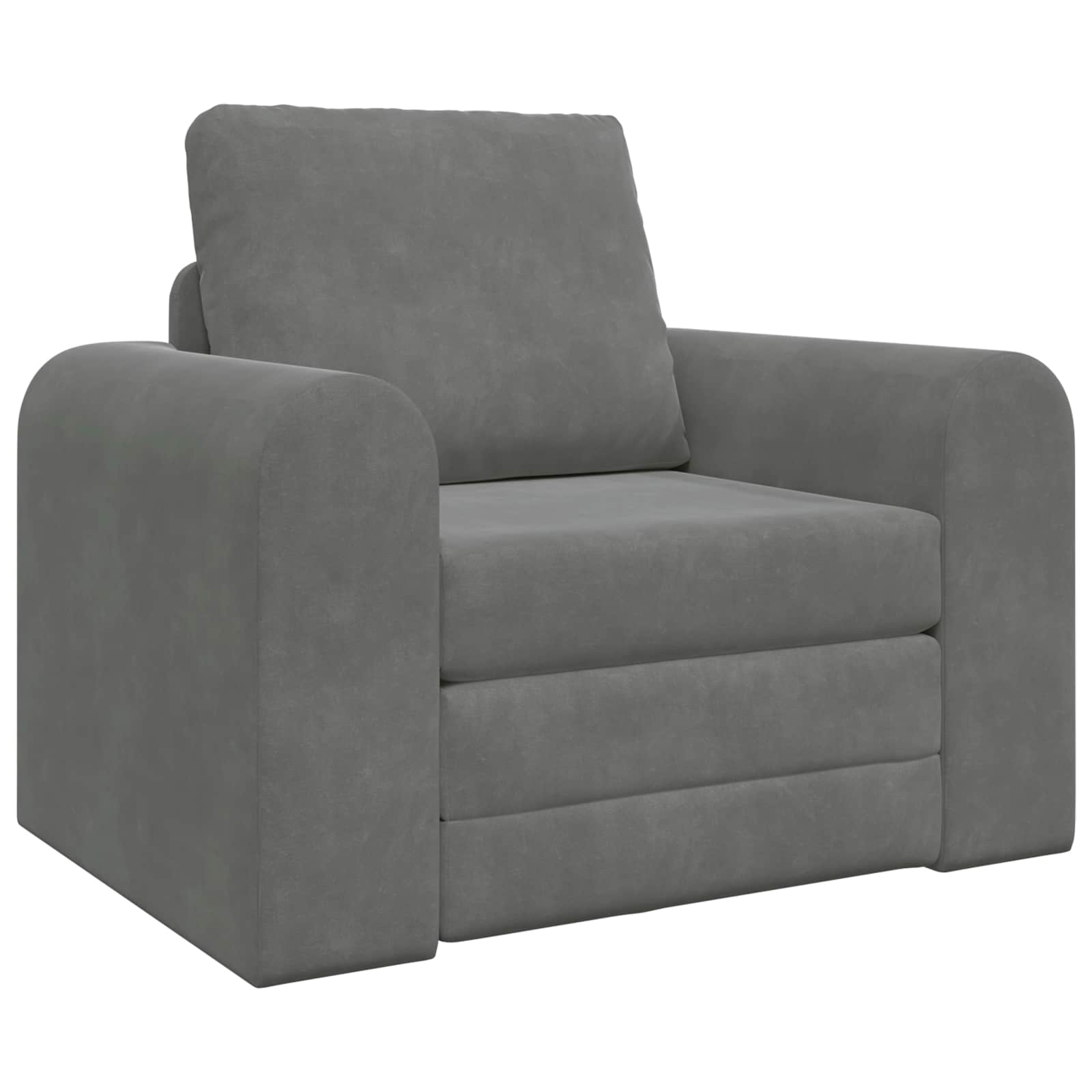 Schlafsofa Dunkelgrau 98 x 71 x 83 cm Samt
