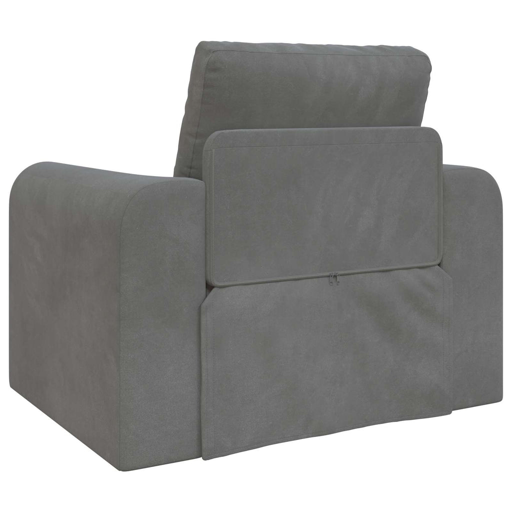 Schlafsofa Dunkelgrau 98 x 71 x 83 cm Samt