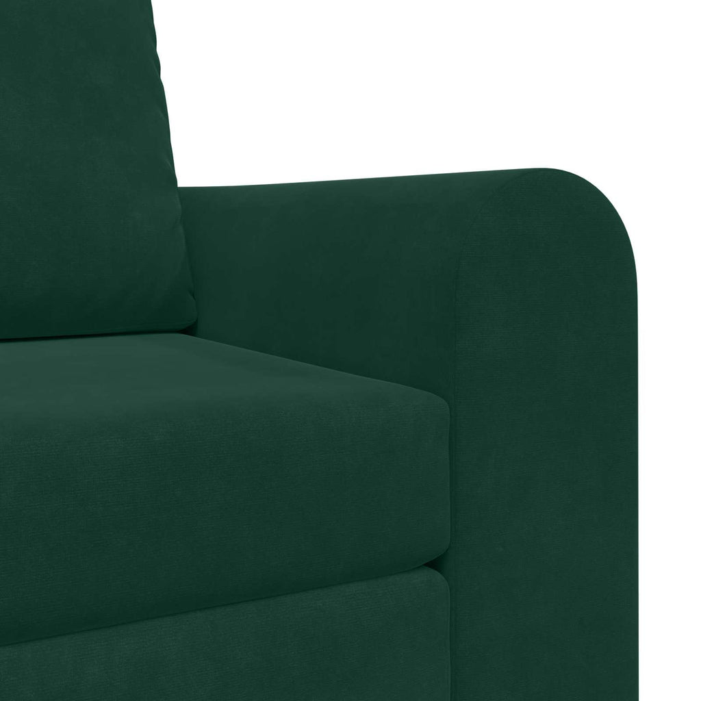 Schlafsofa Dunkelgrün 98 x 71 x 83 cm Samt