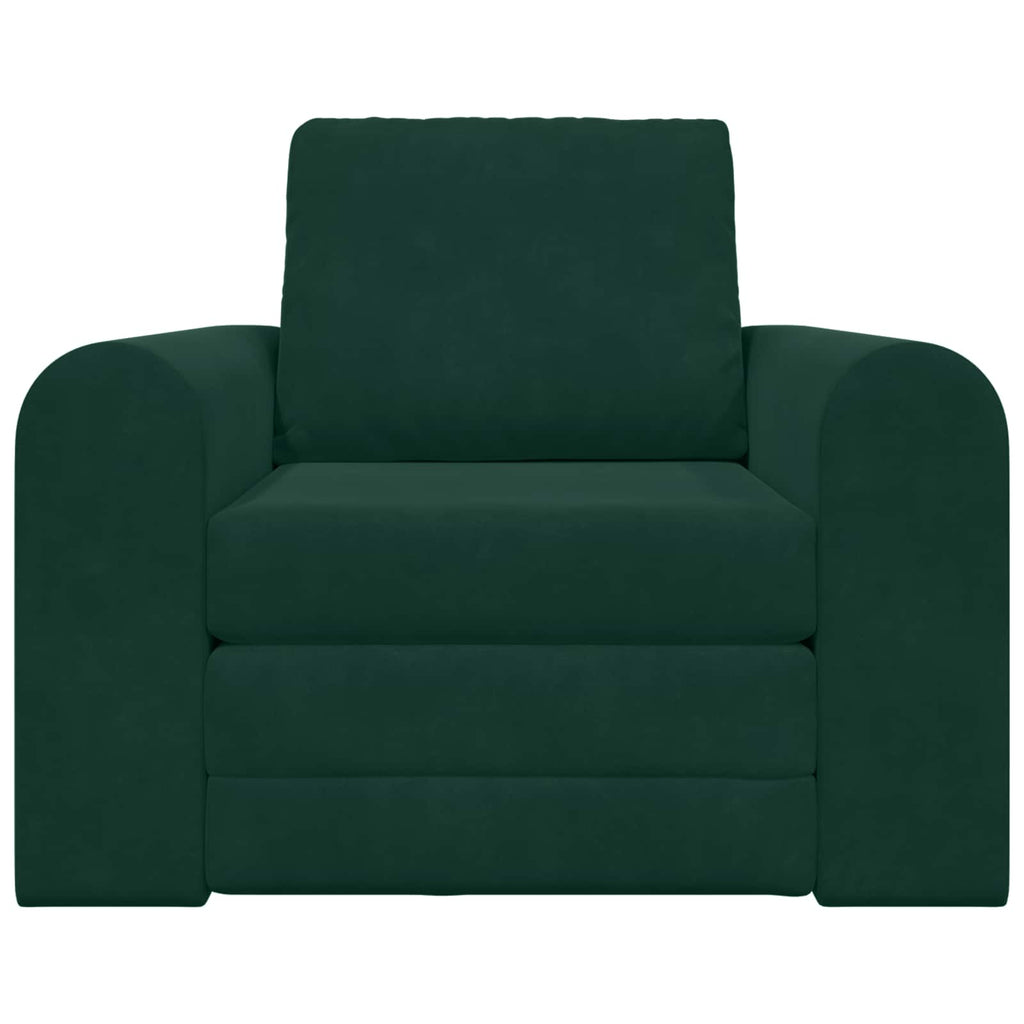 Schlafsofa Dunkelgrün 98 x 71 x 83 cm Samt