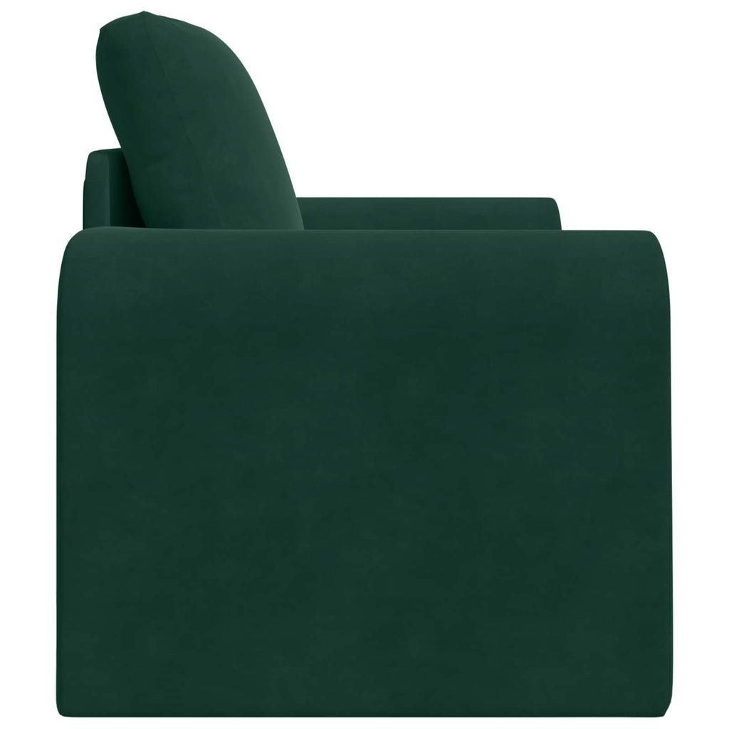 Schlafsofa Dunkelgrün 98 x 71 x 83 cm Samt