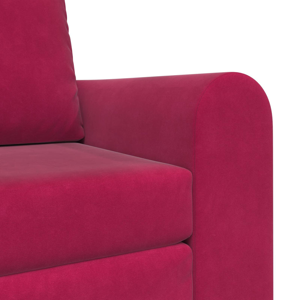 Schlafsofa Weinrot 98 x 71 x 83 cm Samt