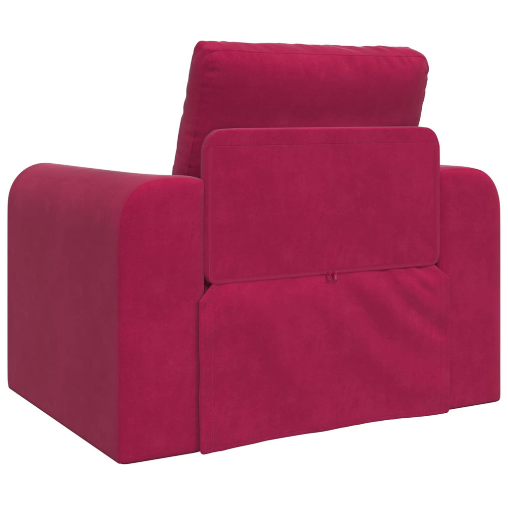 Schlafsofa Weinrot 98 x 71 x 83 cm Samt