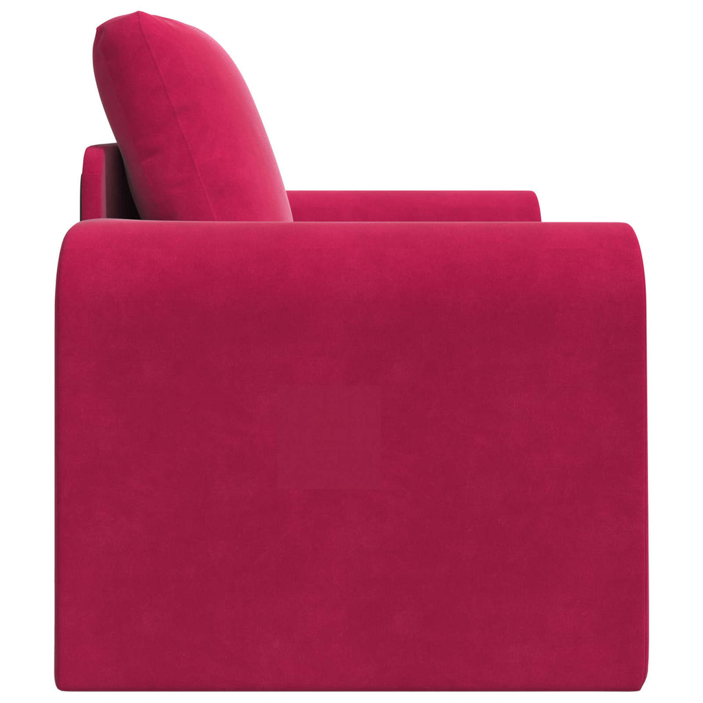 Schlafsofa Weinrot 98 x 71 x 83 cm Samt