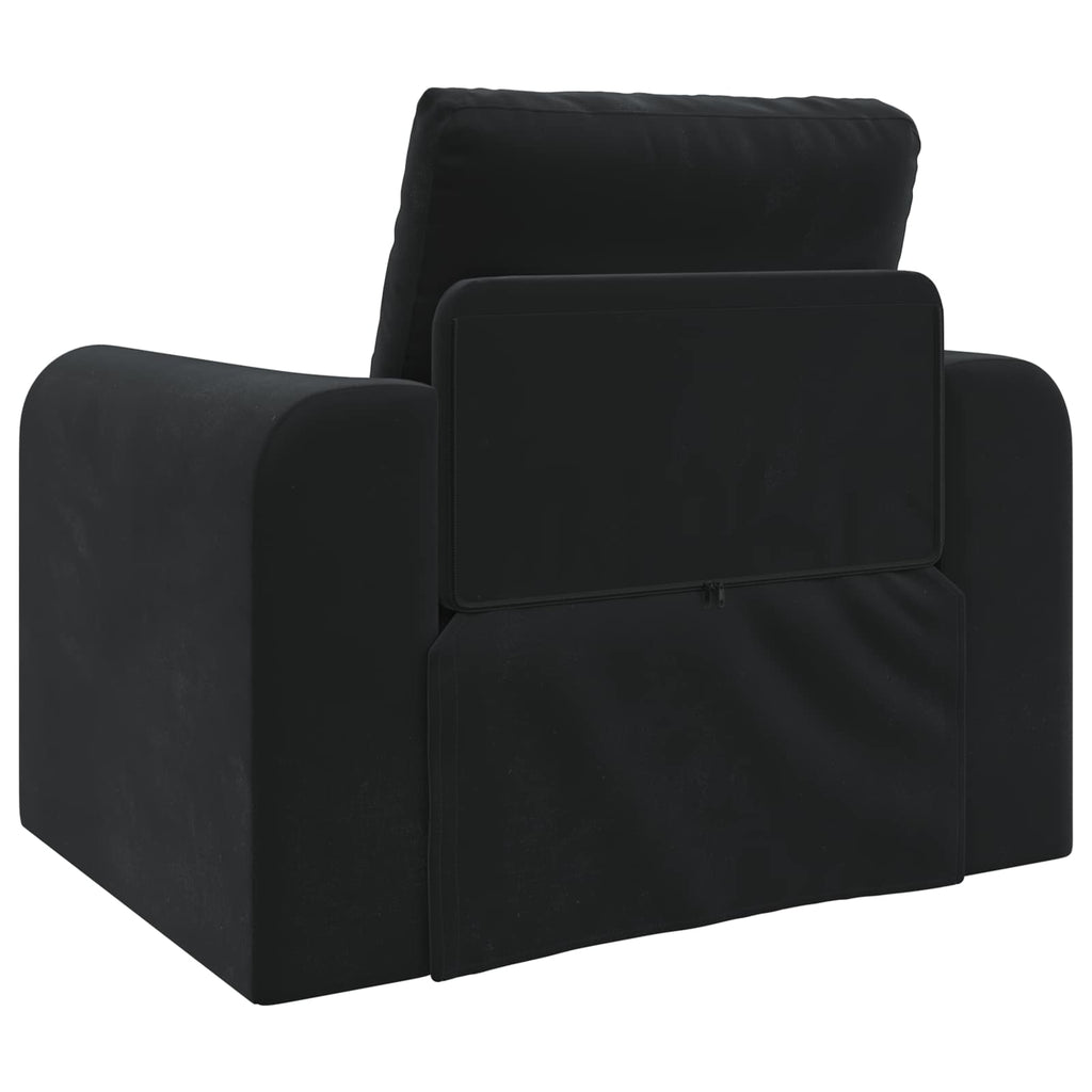 Schlafsofa Schwarz 98 x 71 x 83 cm Samt