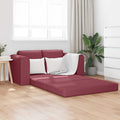 Schlafsofa 60cm Weinrot Stoff