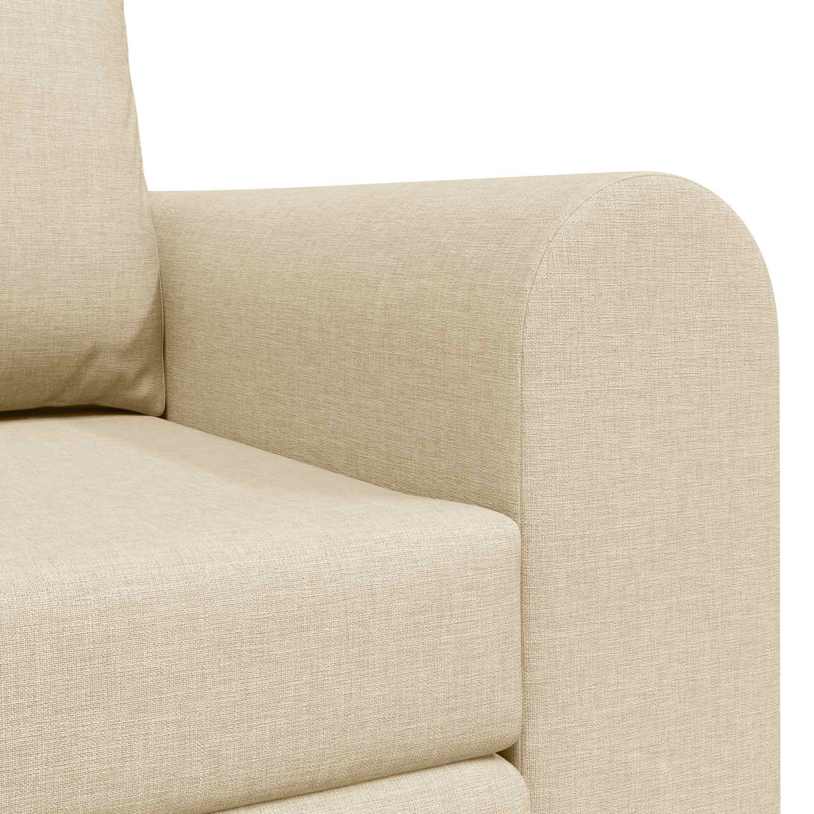 Schlafsofa 60cm Creme Stoff