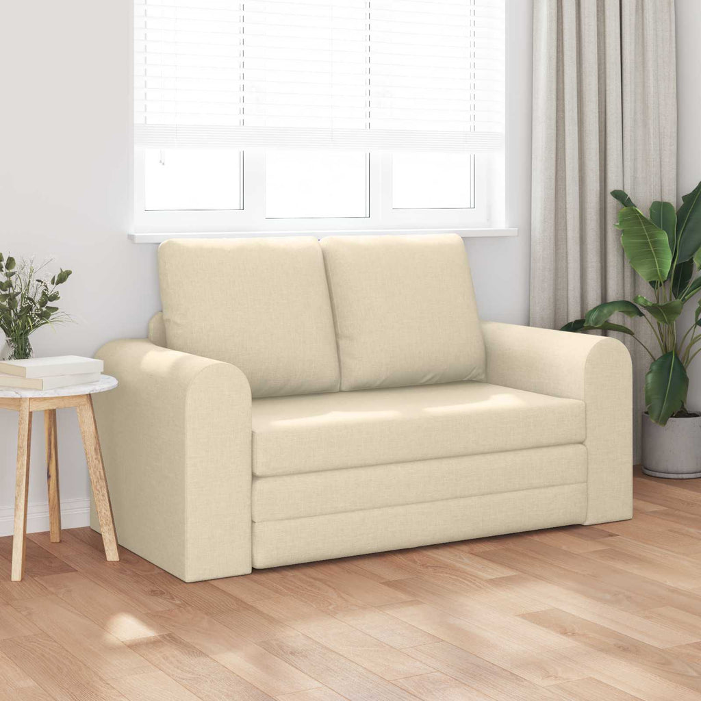 Schlafsofa 60cm Creme Stoff