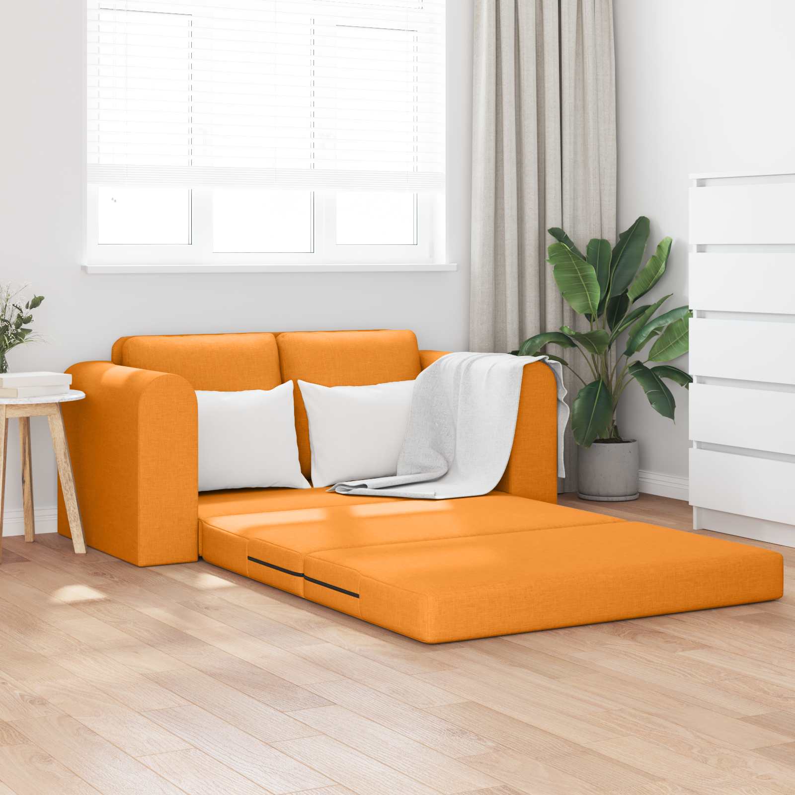 Schlafsofa 60cm Dunkelgelb Stoff