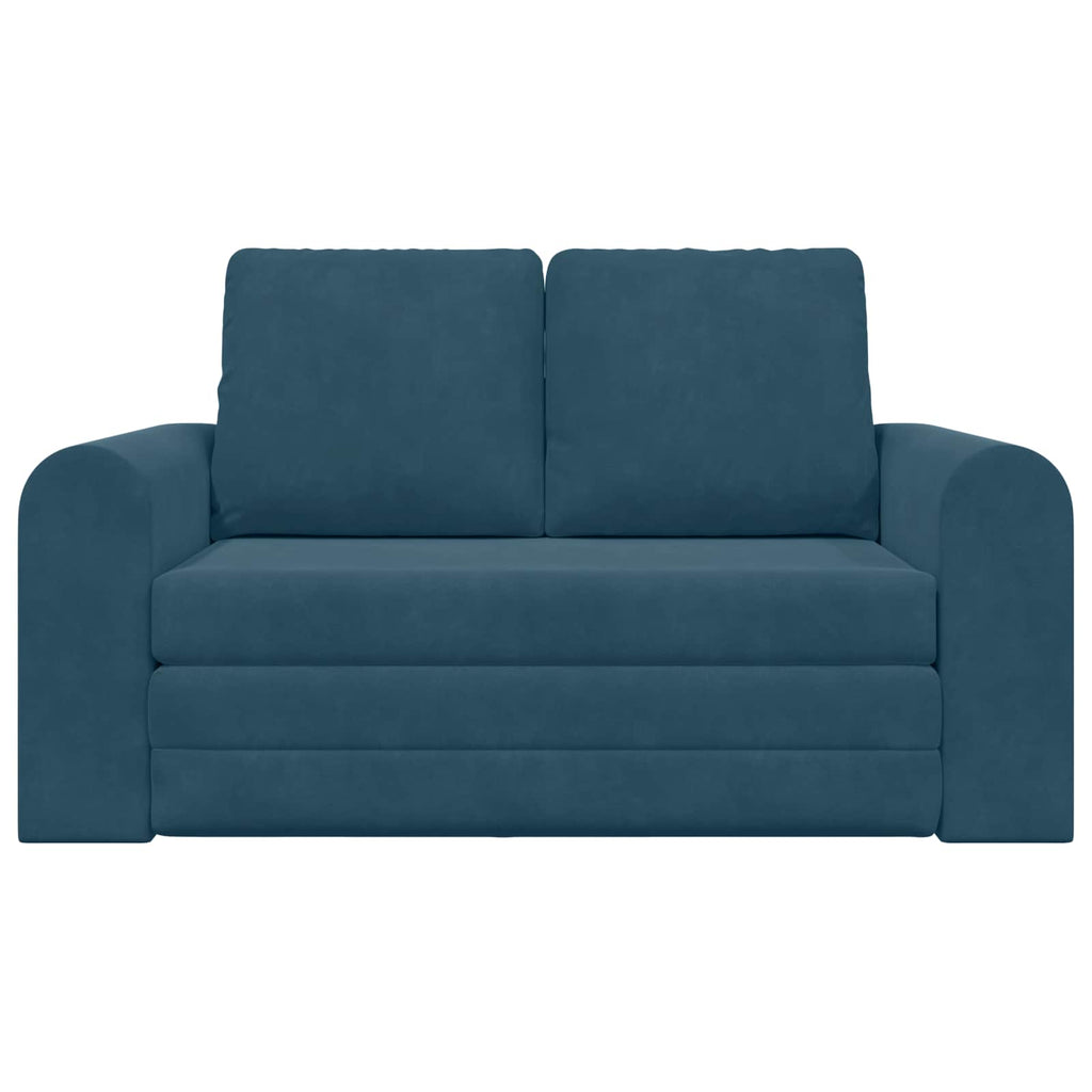 Schlafsofa Blau 148 x 71 x 83 cm Samt