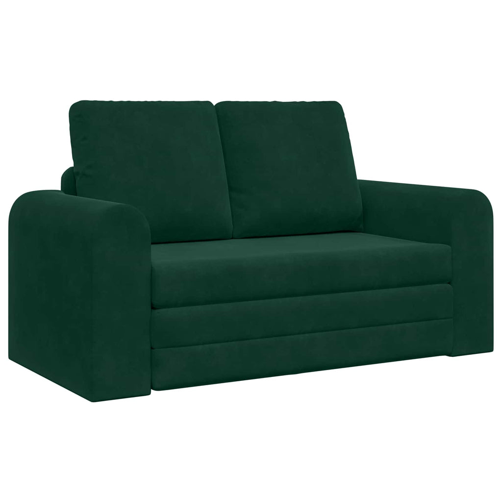 Schlafsofa Dunkelgrün 148 x 71 x 83 cm Samt