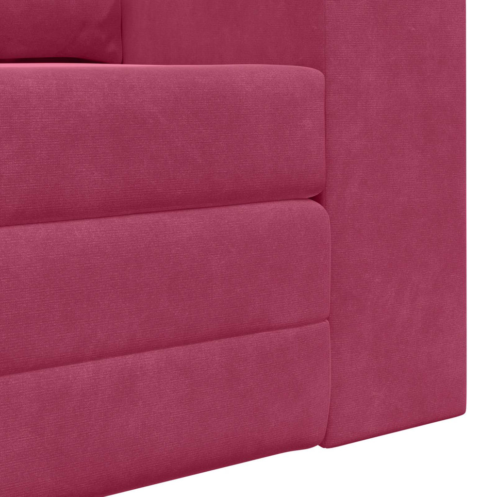 Schlafsofa Weinrot 148 x 71 x 83 cm Samt