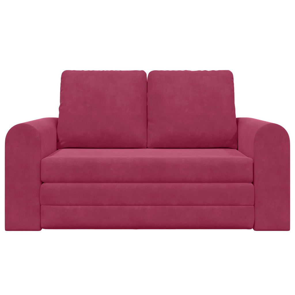 Schlafsofa Weinrot 148 x 71 x 83 cm Samt