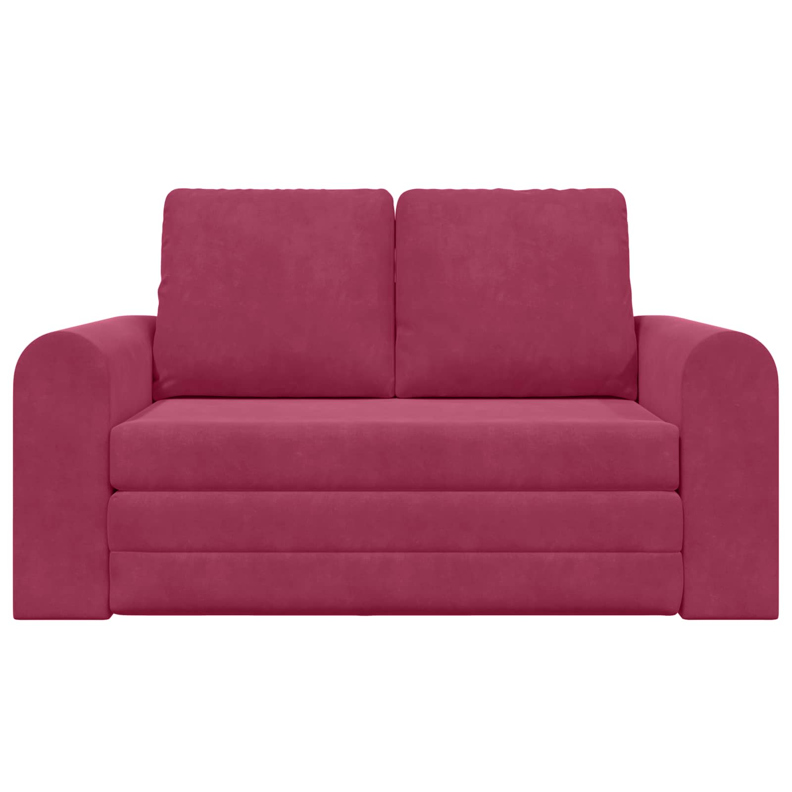Schlafsofa Weinrot 148 x 71 x 83 cm Samt