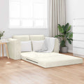 Schlafsofa Creme 148 x 71 x 83 cm Samt