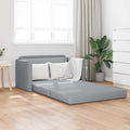 Schlafsofa 110cm Hellgrau Stoff