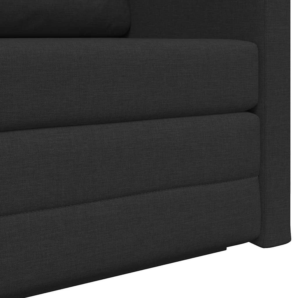 Schlafsofa 110cm Schwarz Stoff