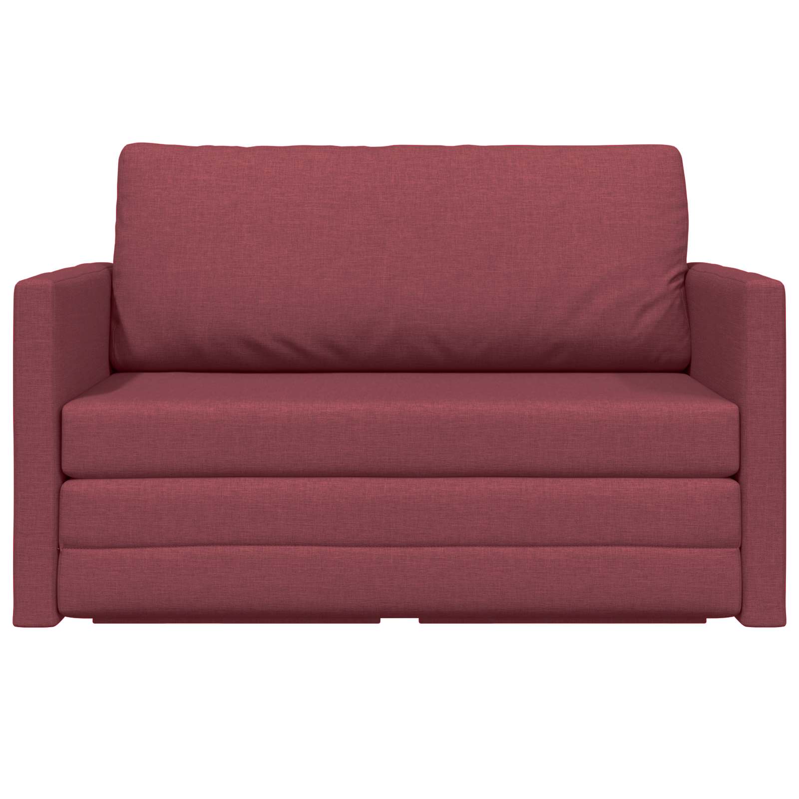 Schlafsofa 110cm Weinrot Stoff