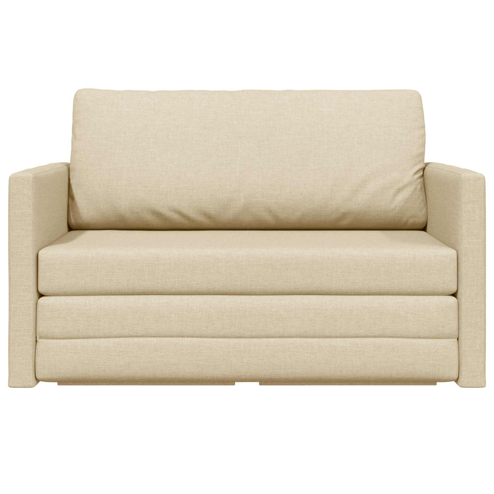 Schlafsofa 110cm Creme Stoff