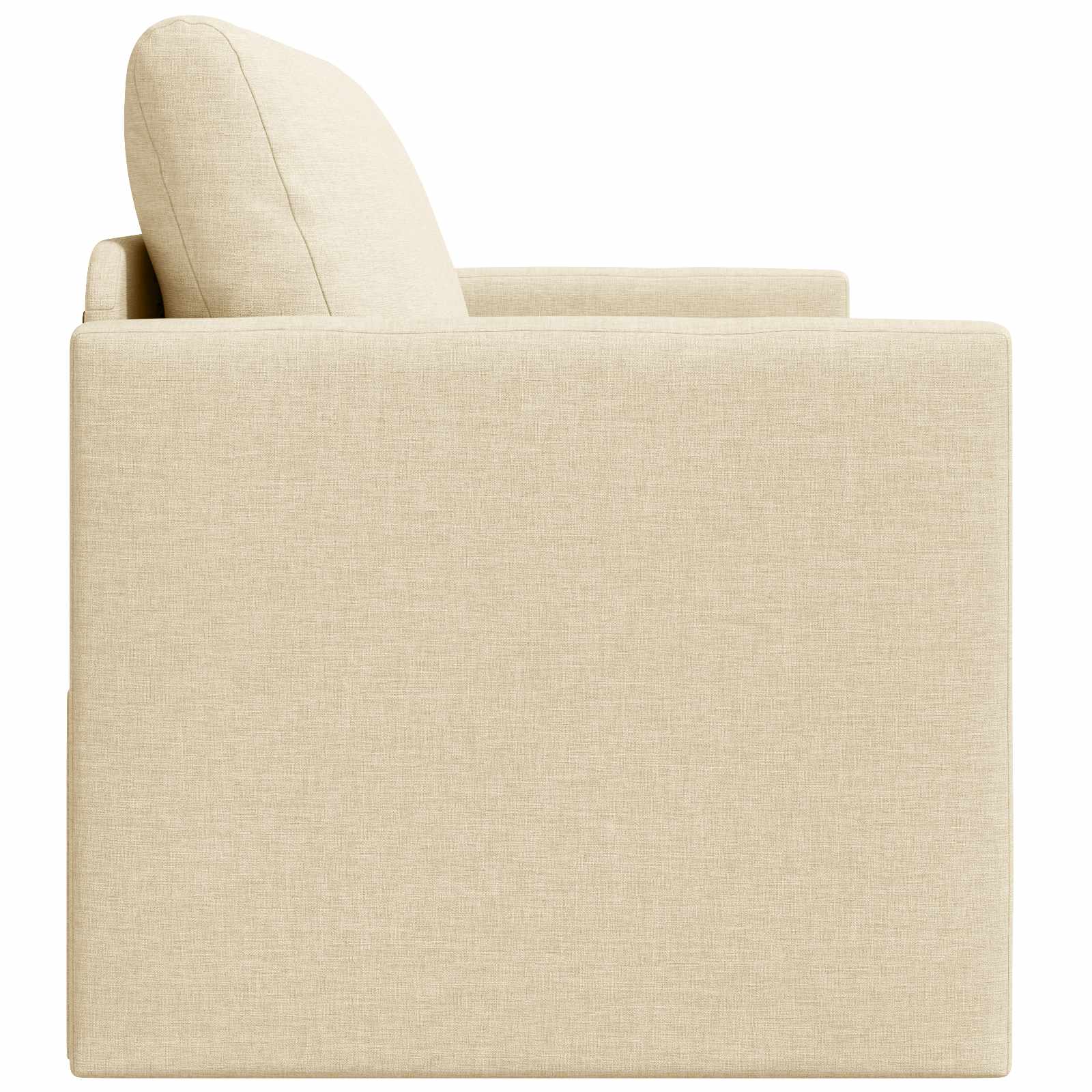 Schlafsofa 110cm Creme Stoff