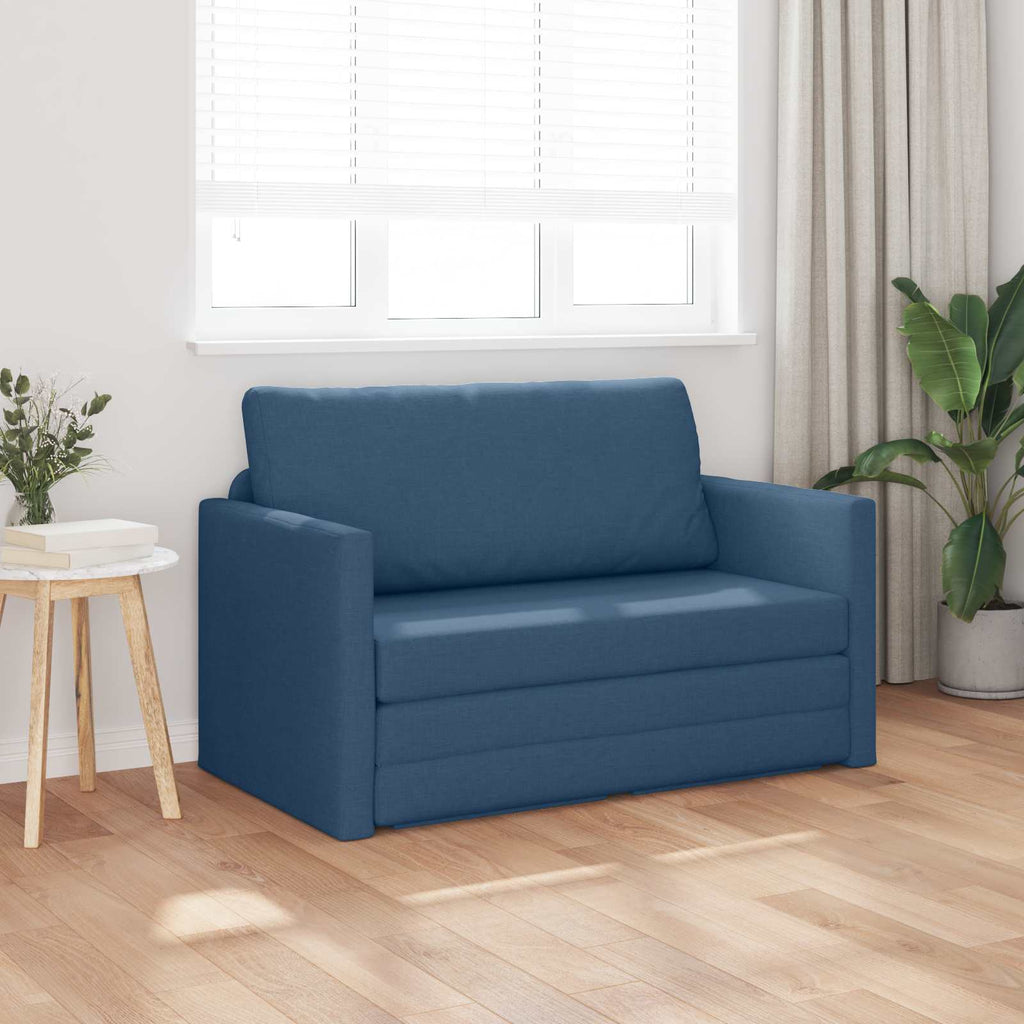 Schlafsofa 110cm Blau Stoff