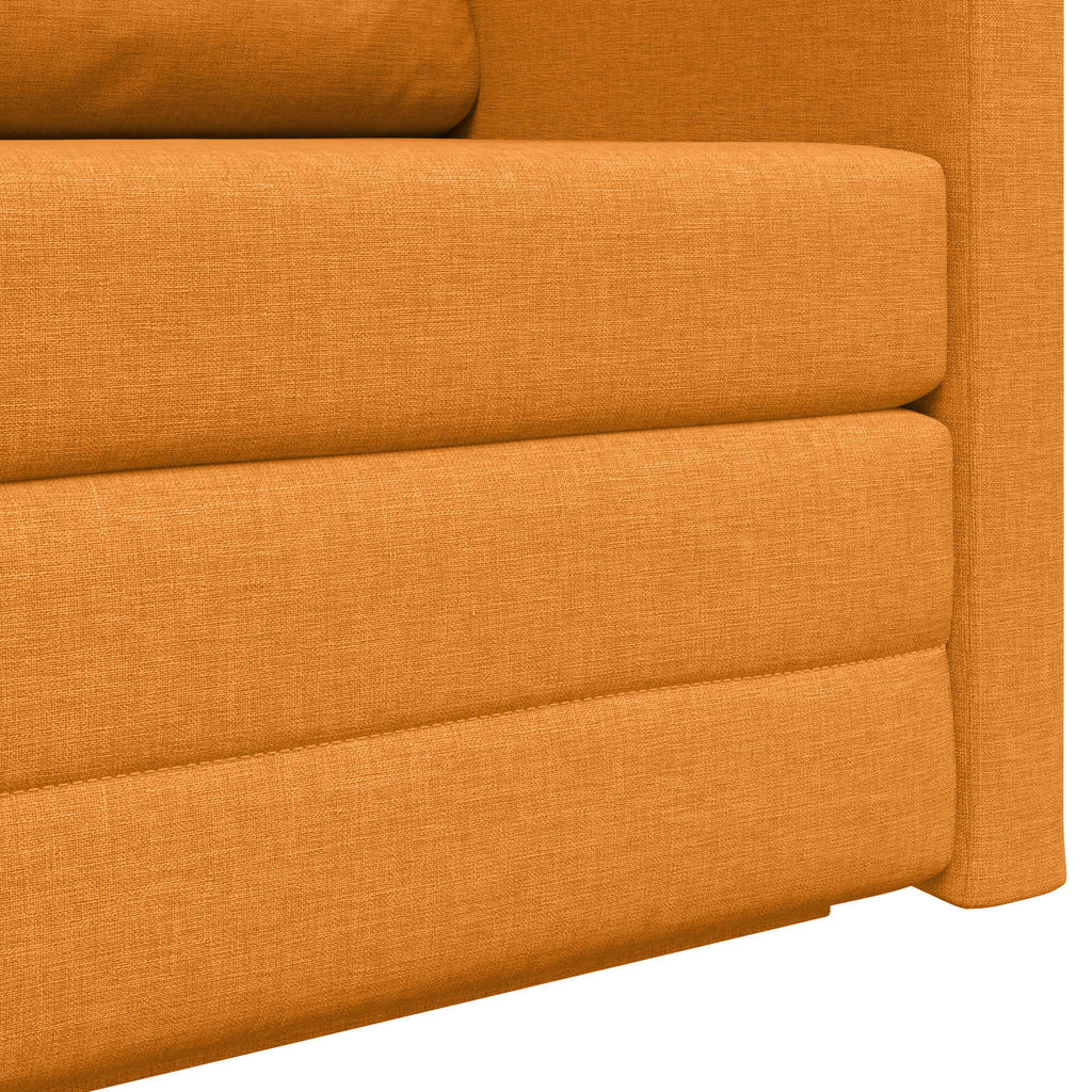 Schlafsofa 110cm Dunkelgelb Stoff