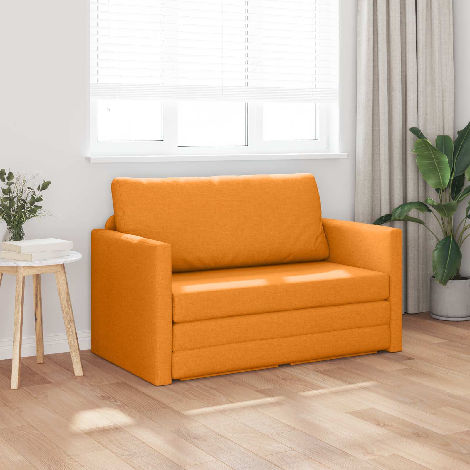 Schlafsofa 110cm Dunkelgelb Stoff