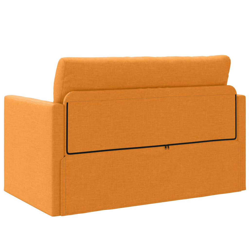 Schlafsofa 110cm Dunkelgelb Stoff