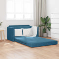 Schlafsofa Blau 124 x 71 x 78 cm Samt