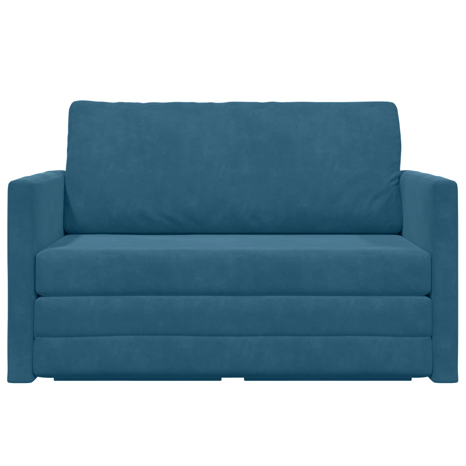 Schlafsofa Blau 124 x 71 x 78 cm Samt