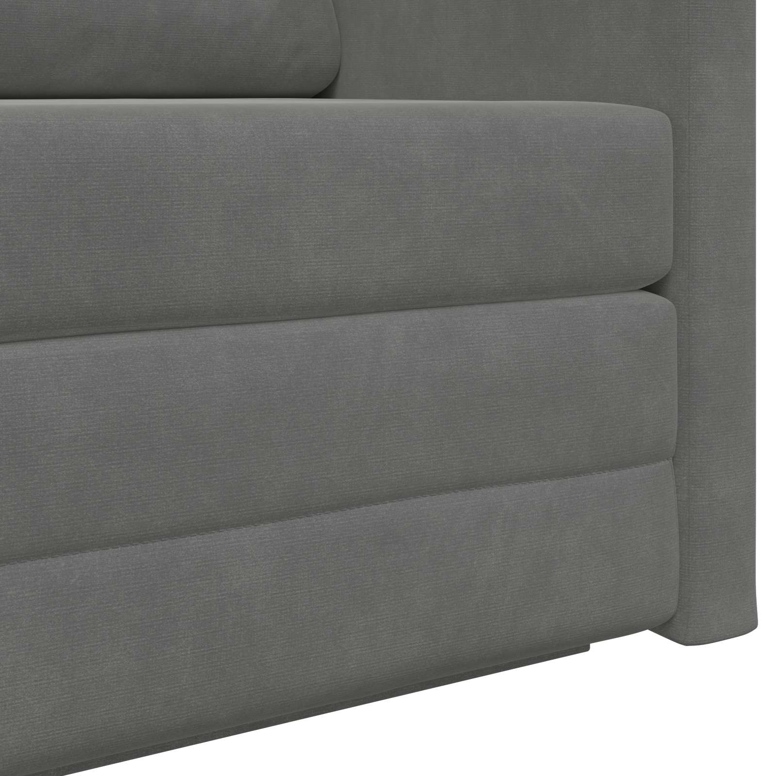 Schlafsofa Dunkelgrau 124 x 71 x 78 cm Samt