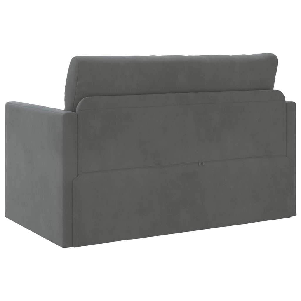 Schlafsofa Dunkelgrau 124 x 71 x 78 cm Samt