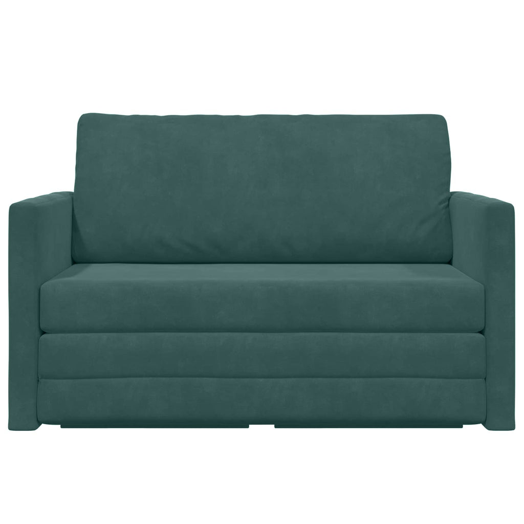 Schlafsofa Dunkelgrün 124 x 71 x 78 cm Samt