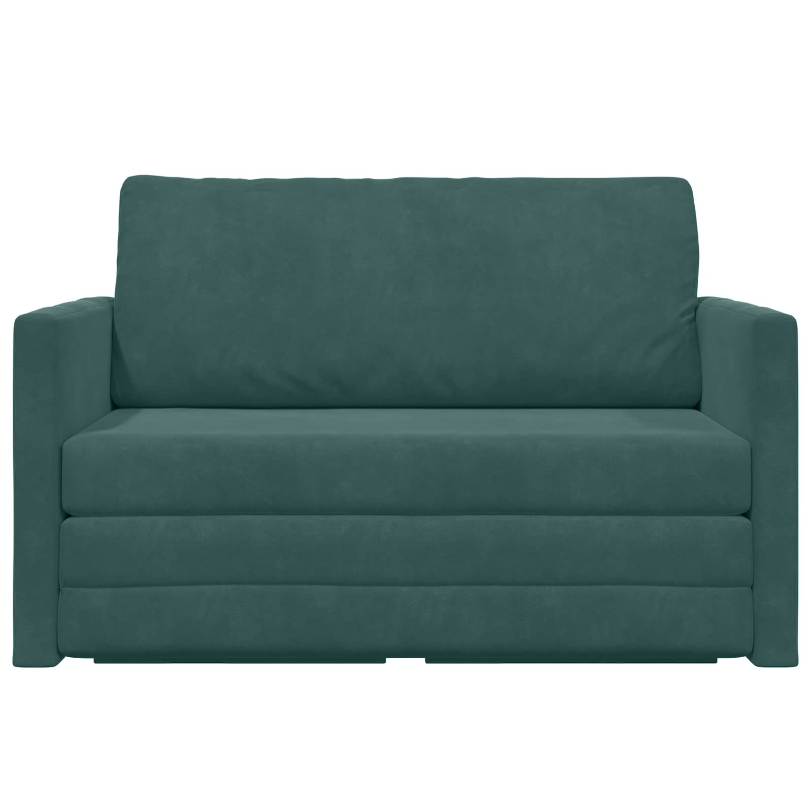 Schlafsofa Dunkelgrün 124 x 71 x 78 cm Samt