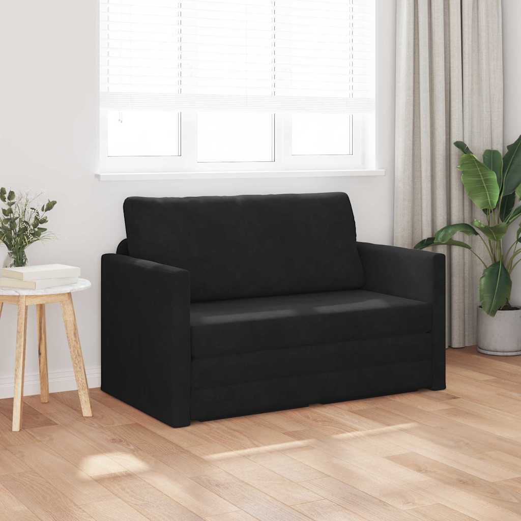 Schlafsofa Schwarz 124 x 71 x 78 cm Samt