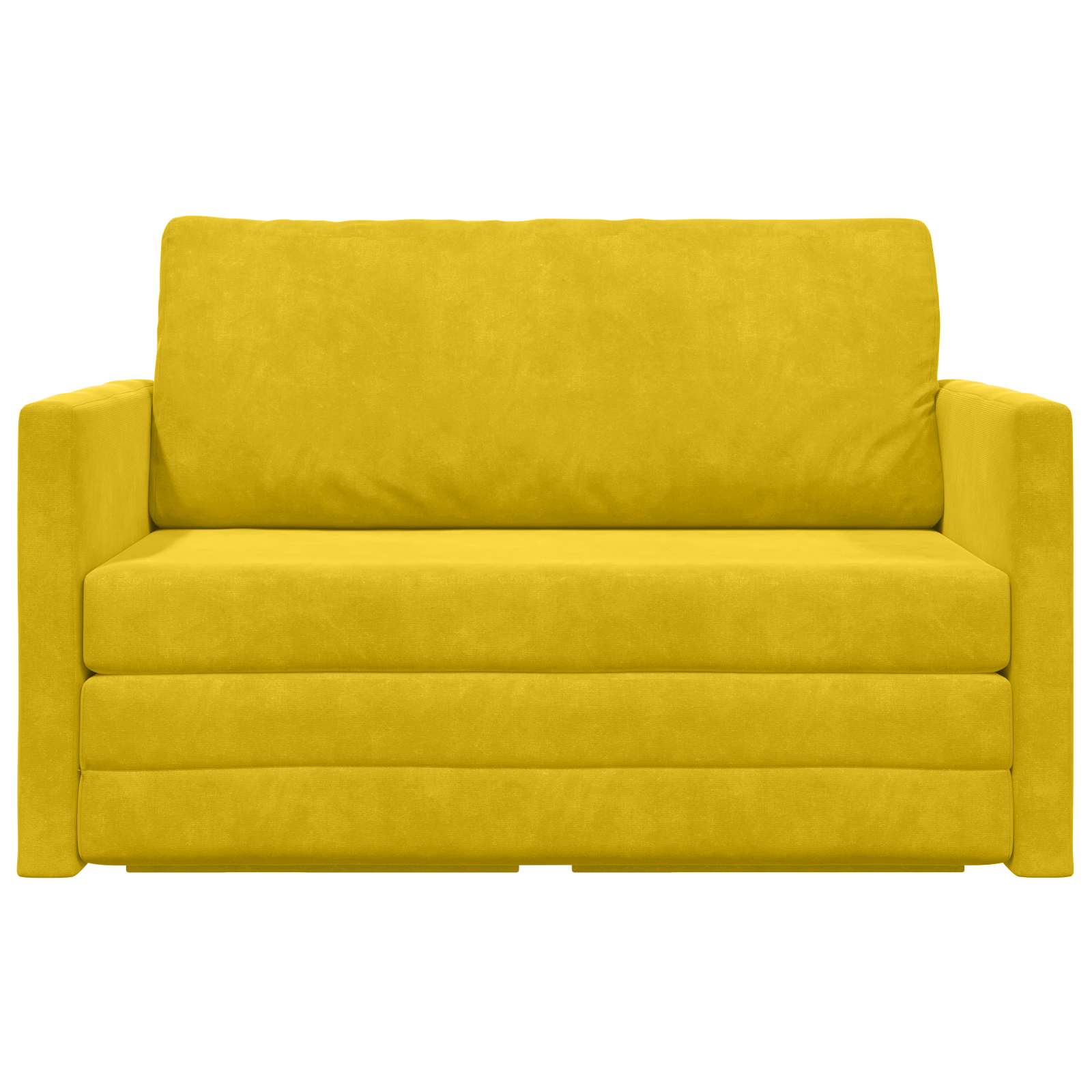 Schlafsofa Sonnenblumen Gelb 124 x 71 x 78 cm Samt