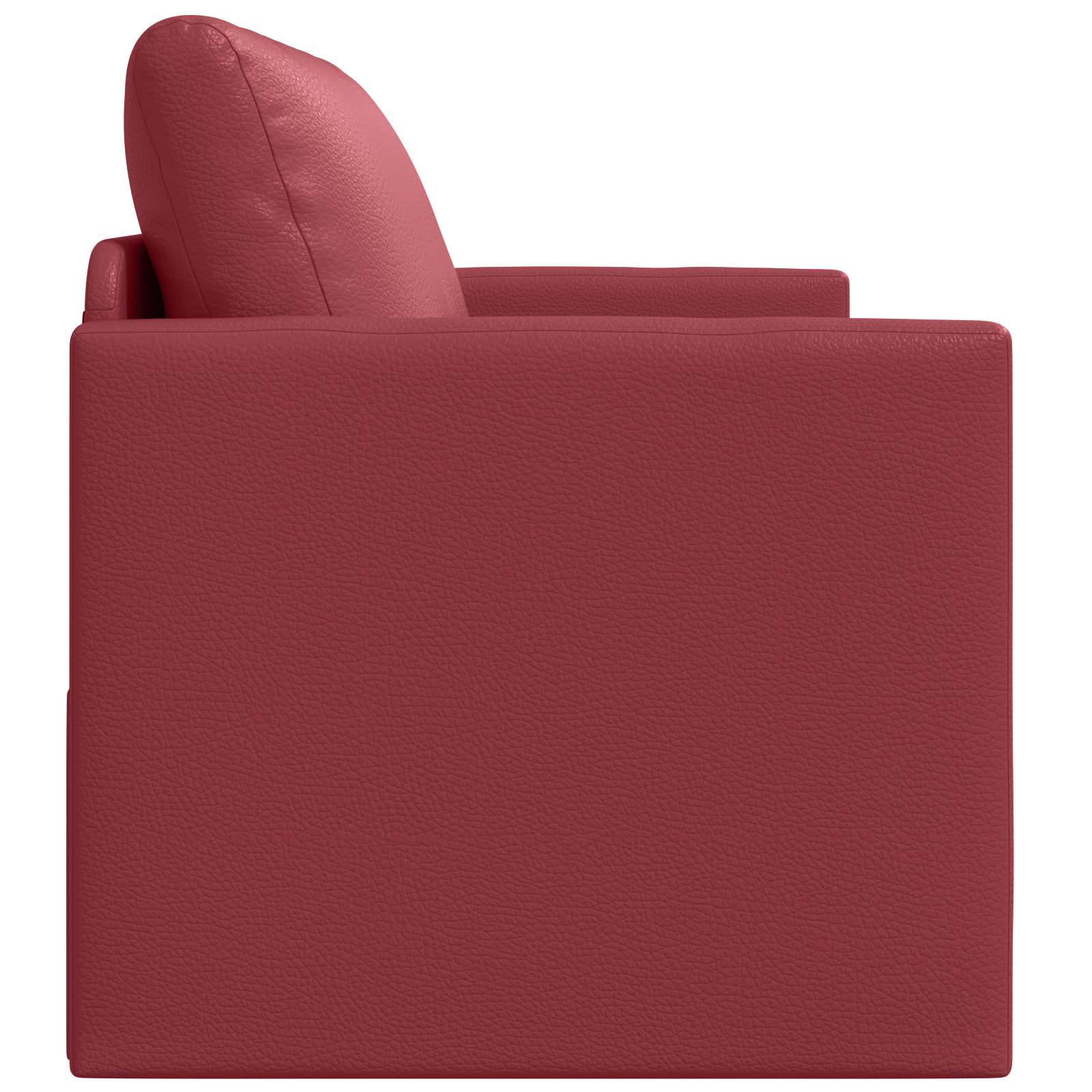 Schlafsofa Weinrot 124 x 71 x 78 cm Kunstleder