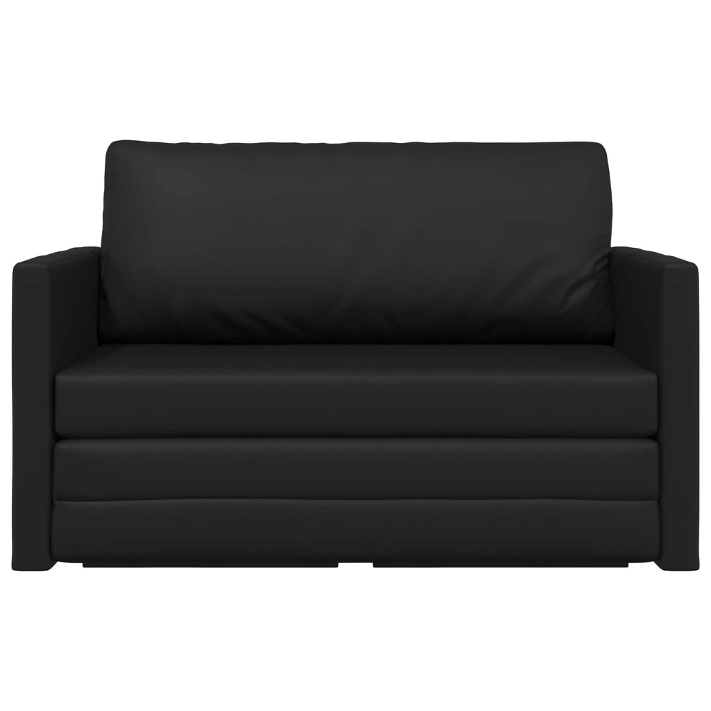 Schlafsofa Schwarz 124 x 71 x 78 cm Kunstleder