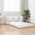 Schlafsofa Weiß 124 x 71 x 78 cm Kunstleder