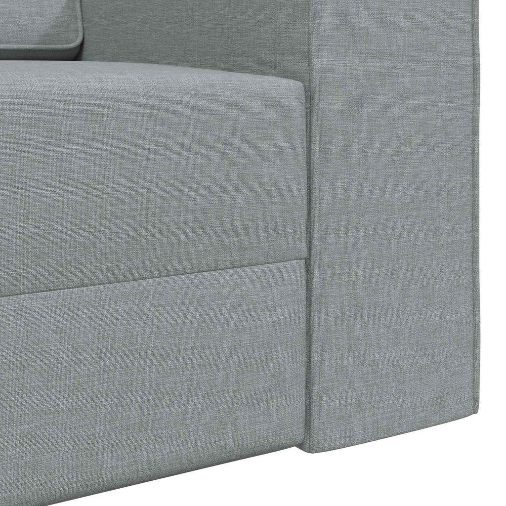 Schlafsofa Hellgrau 245 x 78 x 77 cm Stoff