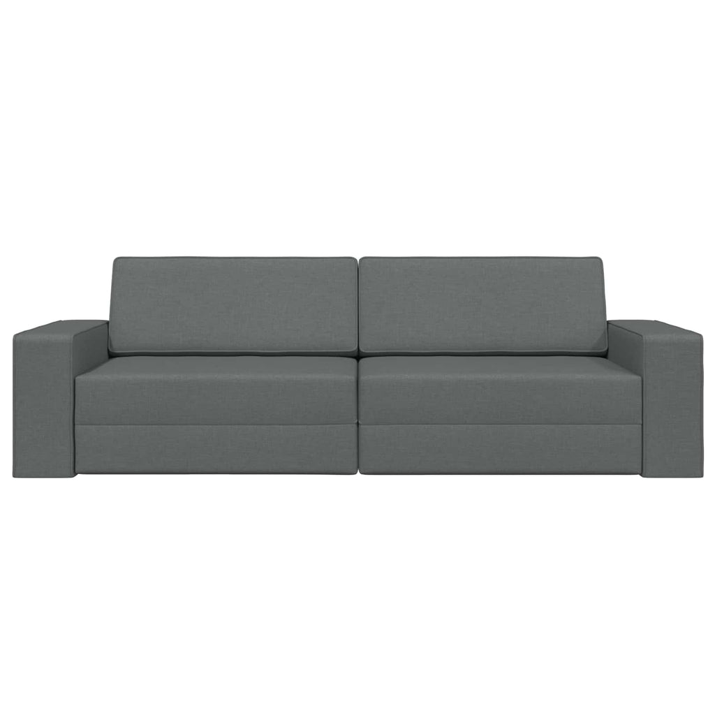 Schlafsofa Dunkelgrau 245 x 78 x 77 cm Stoff