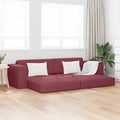Schlafsofa Weinrot 245 x 78 x 77 cm Stoff