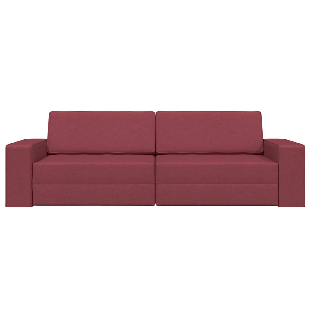 Schlafsofa Weinrot 245 x 78 x 77 cm Stoff
