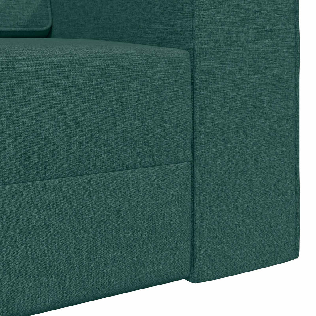 Schlafsofa Dunkelgrün 245 x 78 x 77 cm Stoff
