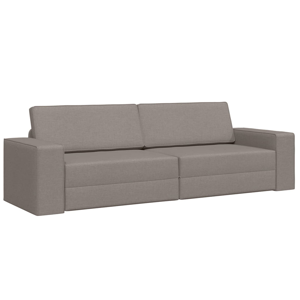 Schlafsofa Taupe 245 x 78 x 77 cm Stoff