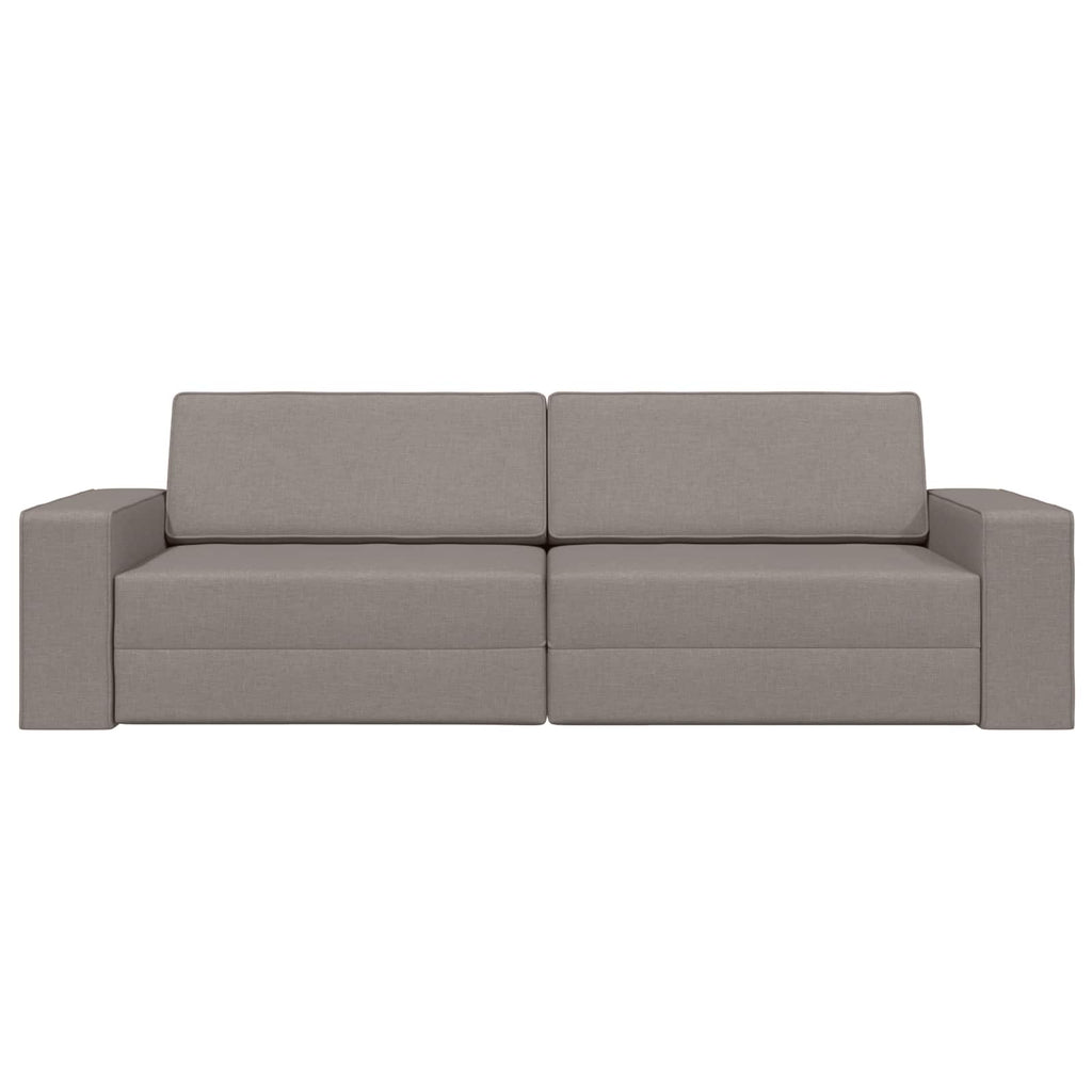 Schlafsofa Taupe 245 x 78 x 77 cm Stoff